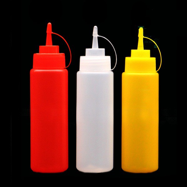 Chai Nhựa Đựng Sốt 12Oz / 350Ml - Chai Tương Chai Vòi