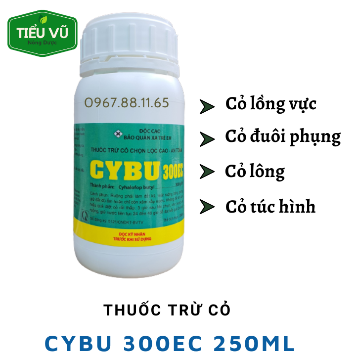 Thuốc trừ cỏ lồng vực, cỏ đuôi phụng Cybu 300EC 250ml