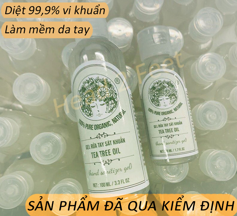 GEL RỬA TAY KHÔ SÁT KHUẨN (100ml) - CHIẾT XUẤT TỪ TRÀ XANH và LÁ TRÀM - HƯƠNG CHANH SẢ - THÀNH PHẦN THIÊN NHIÊN LÀNH TÍNH - DIỆT KHUẨN 99,9% - KHÔNG LÀM KHÔ DA và DƯỠNG ẨM DA TAY - THÂN THIỆN VỚI TRẺ EM