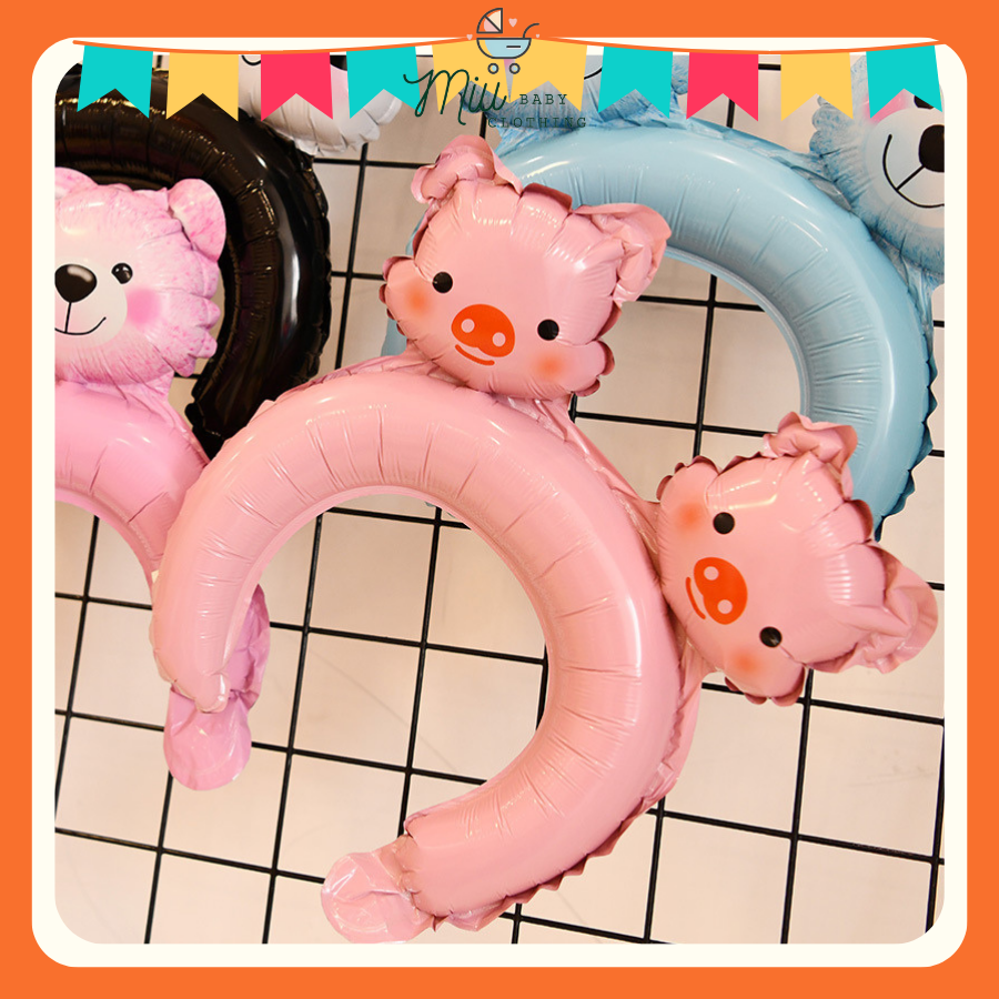 Bóng phao cài tóc dễ thương 29cm mừng sinh nhật happy birthday