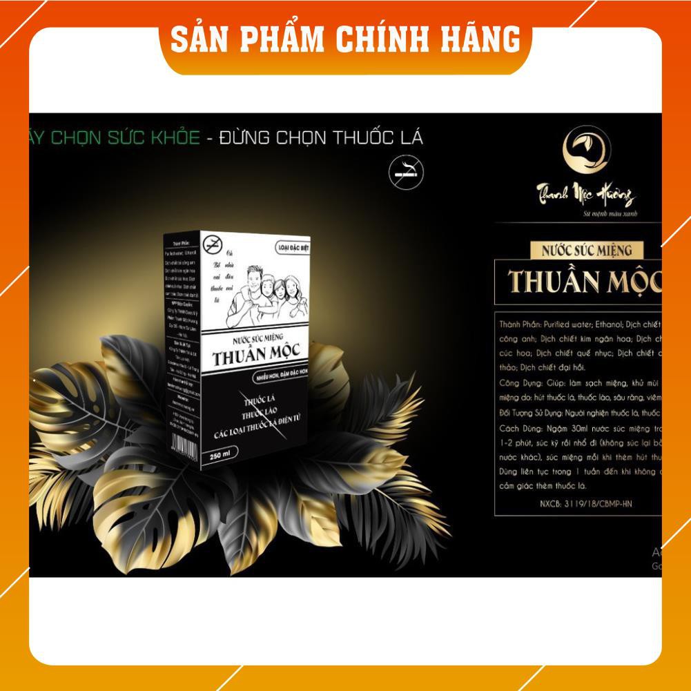 Nước xúc miệng Thuần Mộc - Cai thuốc lá, thuốc lào TMH