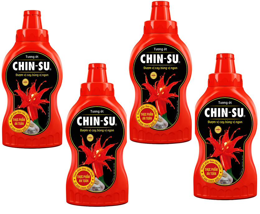 Combo 4 Chai Tương Ớt Chinsu Chai 250gr