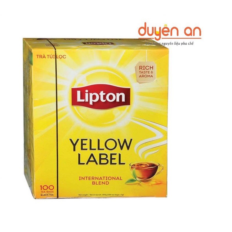 Trà Lipton nhãn vàng 100 gói
