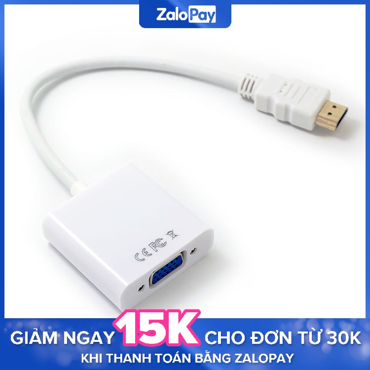 Cáp chuyển đổi HDMI sang VGA HDMI to VGA cho laptop máy tính