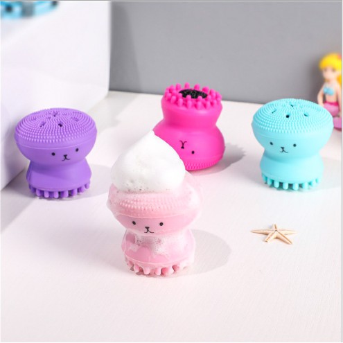 Cọ Rửa Mặt Bạch Tuộc Nhiều Màu Xinh Xắn