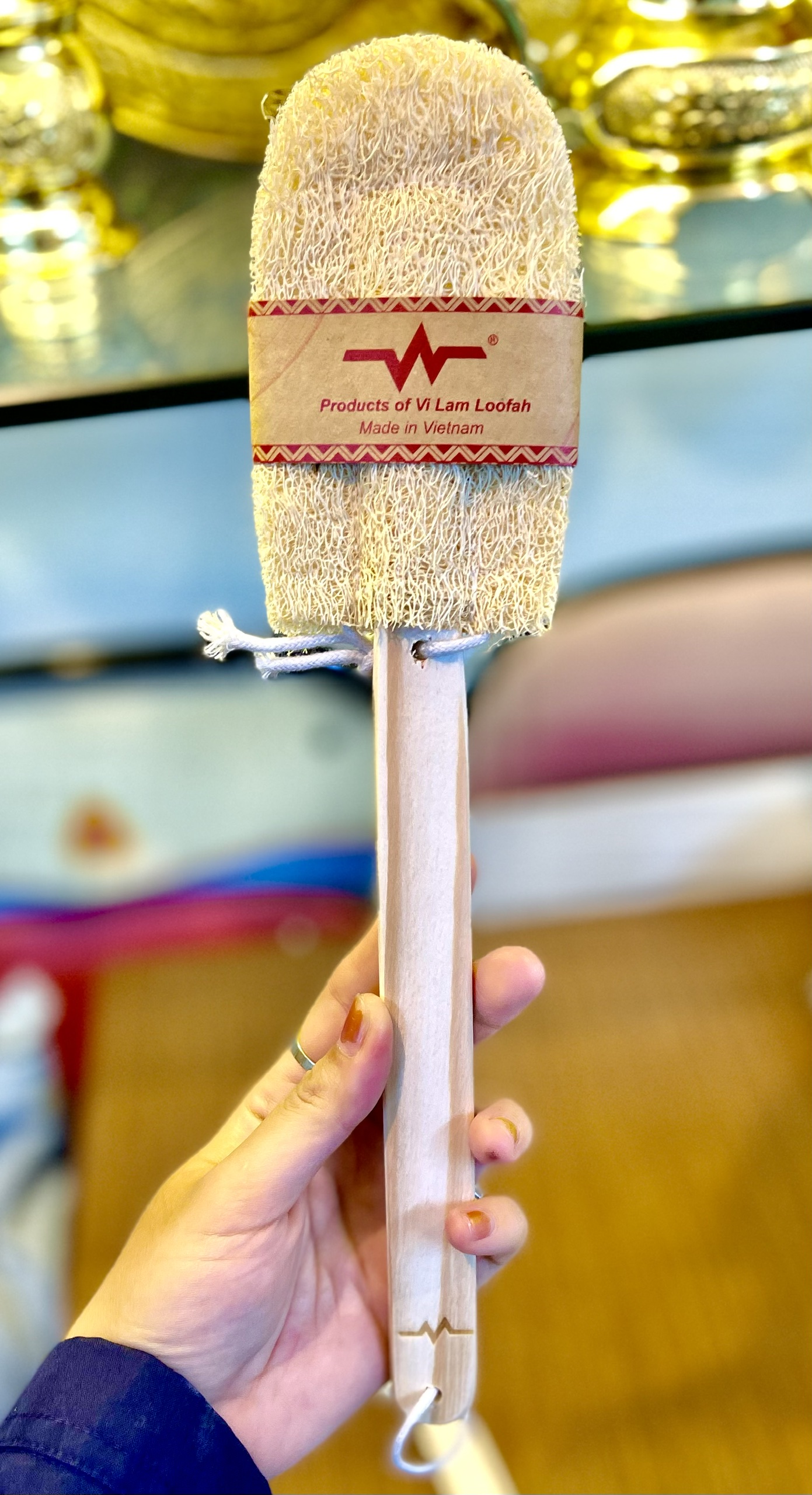 CÂY RỬA LY BẰNG XƠ MƯỚP VI LÂM CỌ SẠCH BÌNH GIỮ NHIỆT TIỆN LỢI NATURAL LOOFAR BOTTLES WASHING STICK