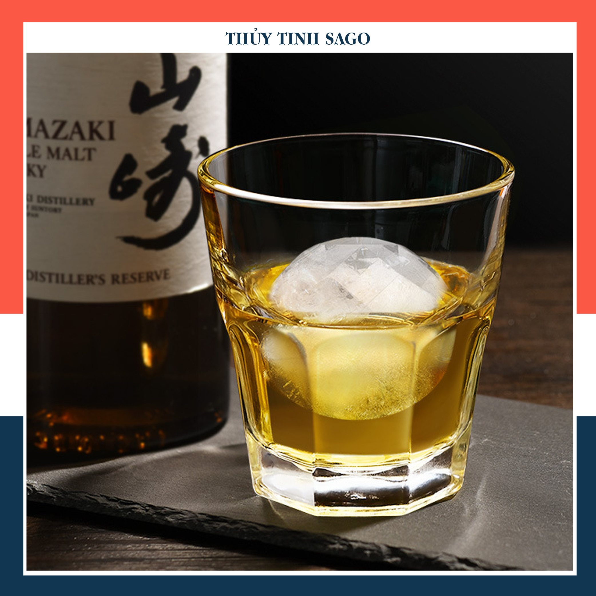 Ly thủy tinh Central Hiball Lùn 250ml Nhập khẩu Thái Lan