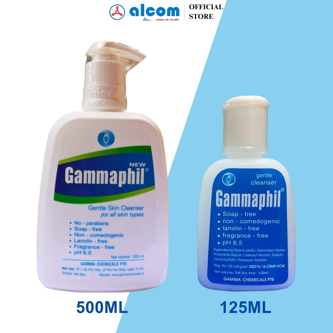 Sữa Rửa Mặt Dịu Nhẹ Gammaphil Cho Mặt & Toàn Thân 125ml, 500ml