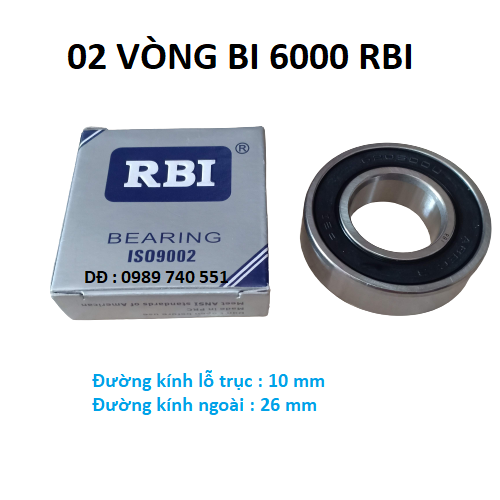 02 vòng bi 6000 rbi -chất lượng cao