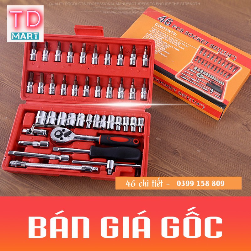 Bộ dụng cụ sửa chữa đa năng 46 chi tiết cao cấp