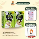 |Tặng 1 Hộp Elys Coffee Latte Dâu| Elys Coffee - Combo 2 Hộp Cà Phê Hòa Tan Sữa Dừa 3in1| Hộp 255g x 15 túi