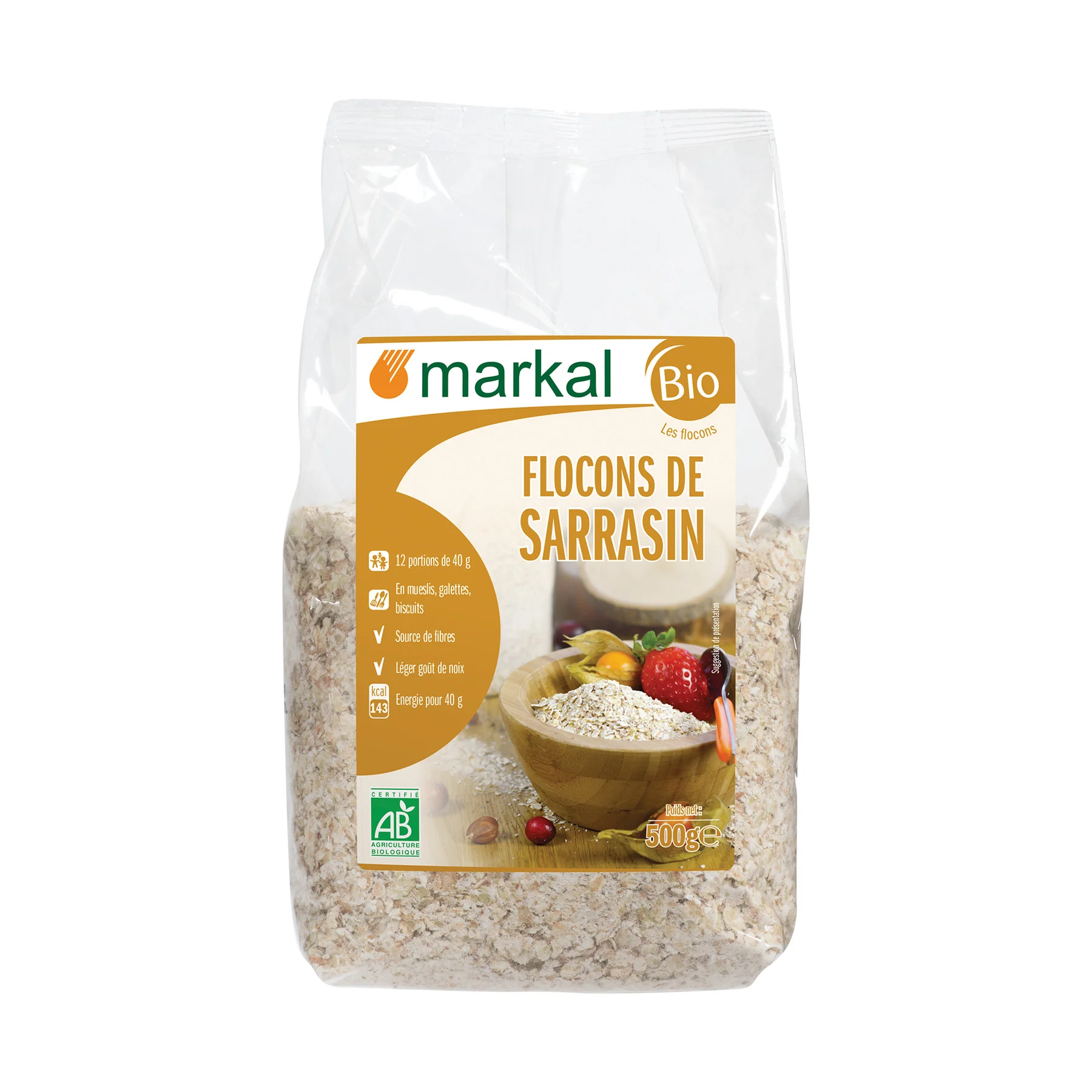 Kiều mạch cán dẹp hữu cơ markal 500g - leaf organic hcm