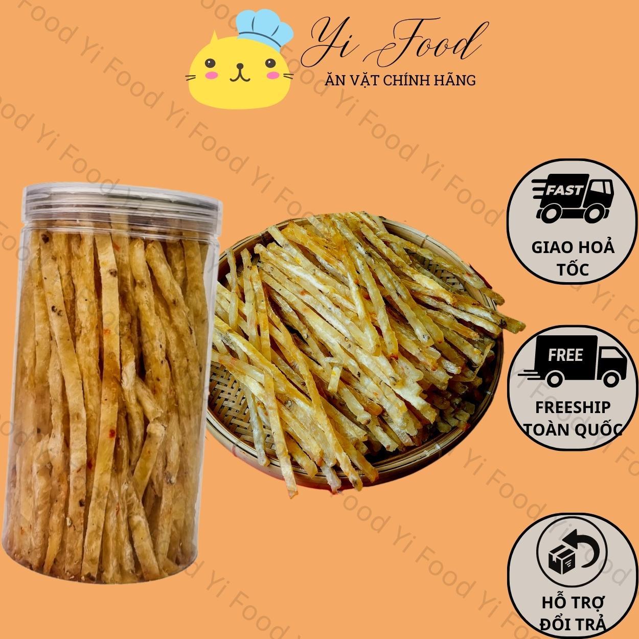 Khô cá thiều que tẩm gia vị ăn liền hộp 200Gr - Yi Food đồ ăn vặt ngon Sài Gòn