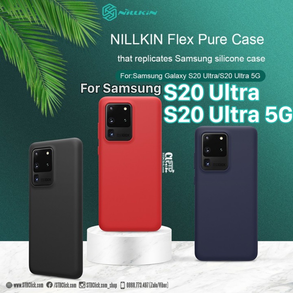 Ốp lưng samsung galaxy s20 ultra - s20 ultra 5g nillkin flex chính hãng