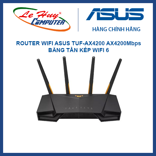Thiết bị mạng - Router Wifi ASUS TUF-AX4200 AX4200Mbps băng tần kép WiFi 6
