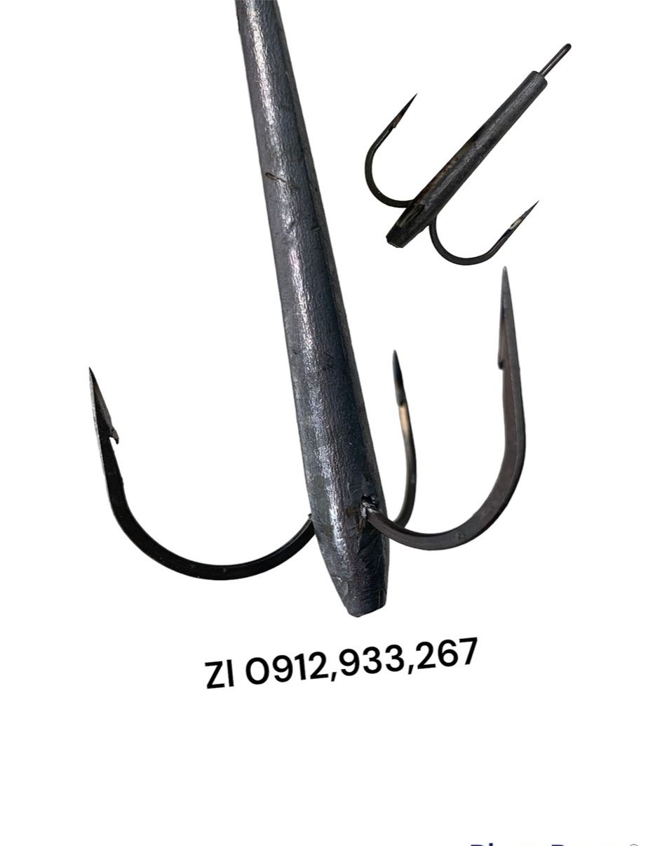 lưỡi câu ba tiêu đặc chế tại xưởng , làm thủ công