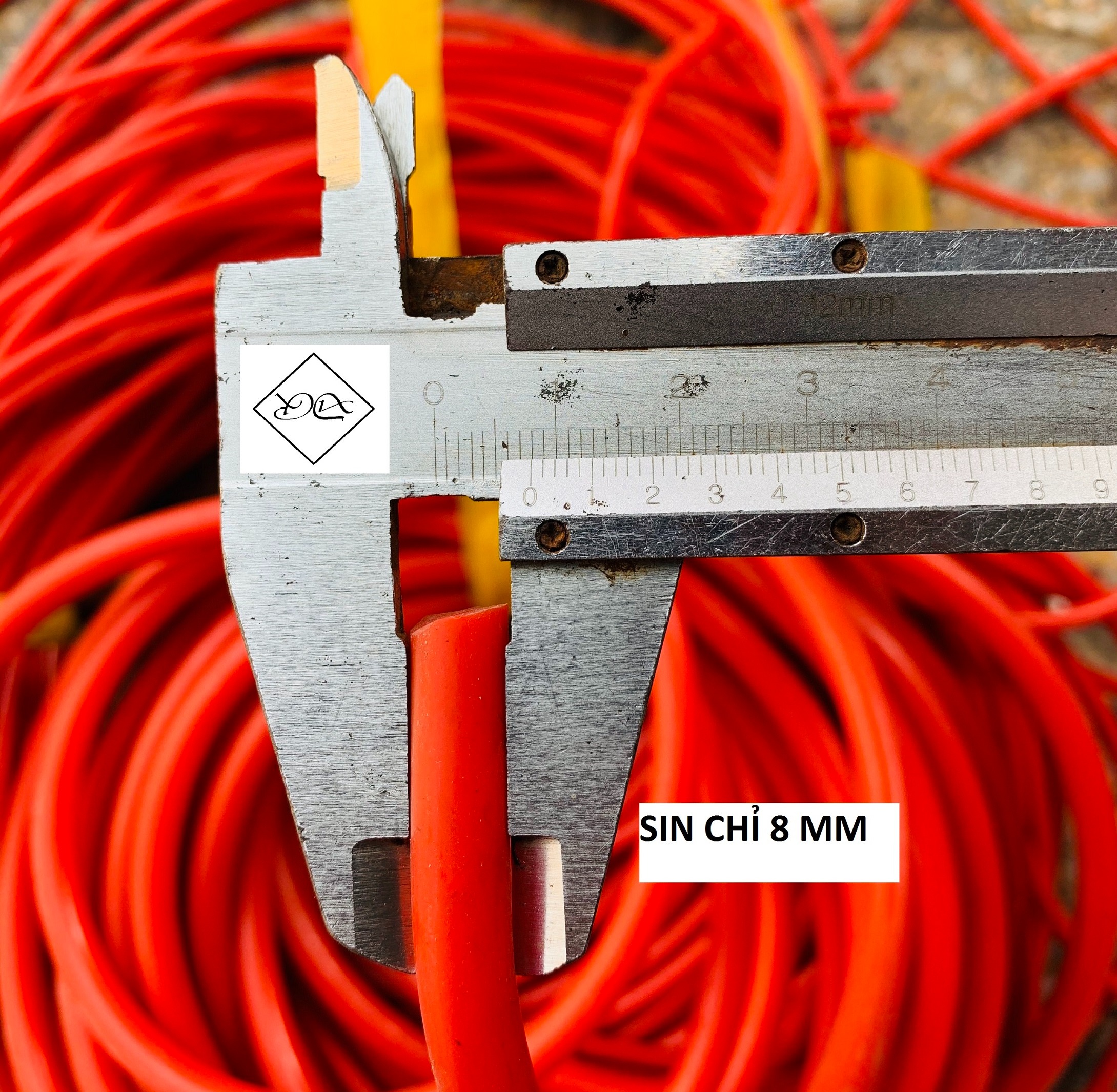 Ron silicon chịu nhiệt dày 8mm - 95k 1 mét / Sin chỉ chịu nhiệt / Ron chịu nhiệt / Ron mét chịu nhiệt / Ron đỏ