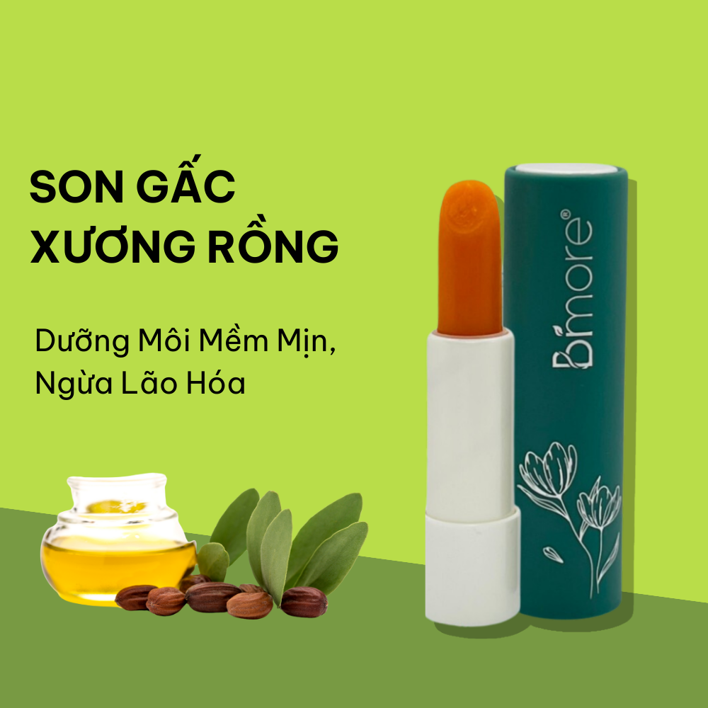 Son gấc xương rồng dưỡng môi mềm mịn, chống khô môi, ngừa lão hóa