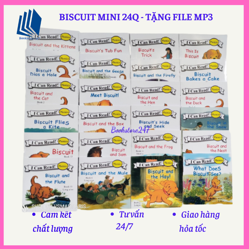 Biscuit mini 24q, Biscuit I Can Read - tặng file nghe mp3