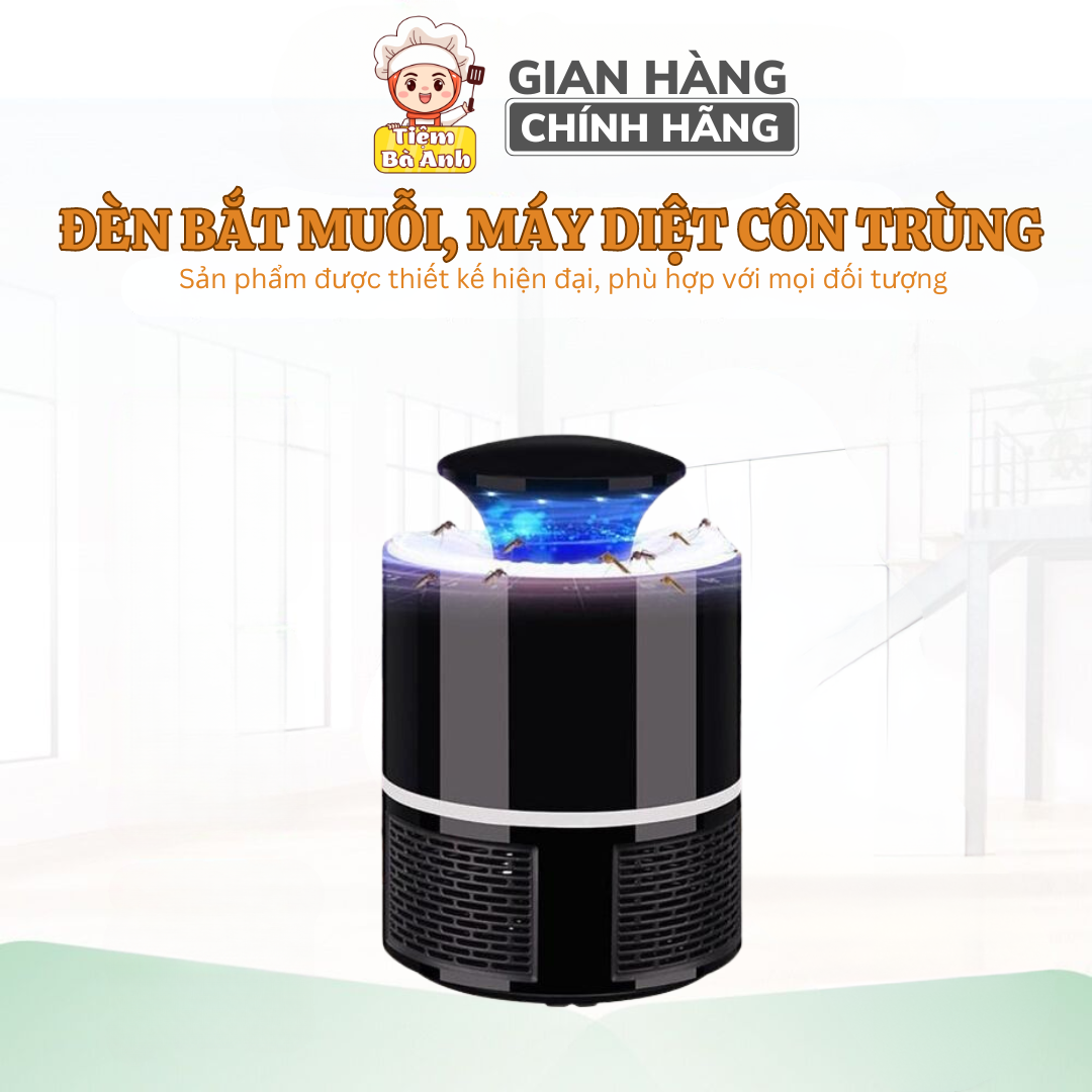 Đèn Bắt Muỗi, Máy Diệt Côn Trùng, Đèn Bắt Muỗi Điện Quang Kiêm Đèn Ngủ Hình Trụ 2 Trong 1, Không Dùng Hóa Chất, An Toàn Tuyệt Đối Khi Sử Dụng