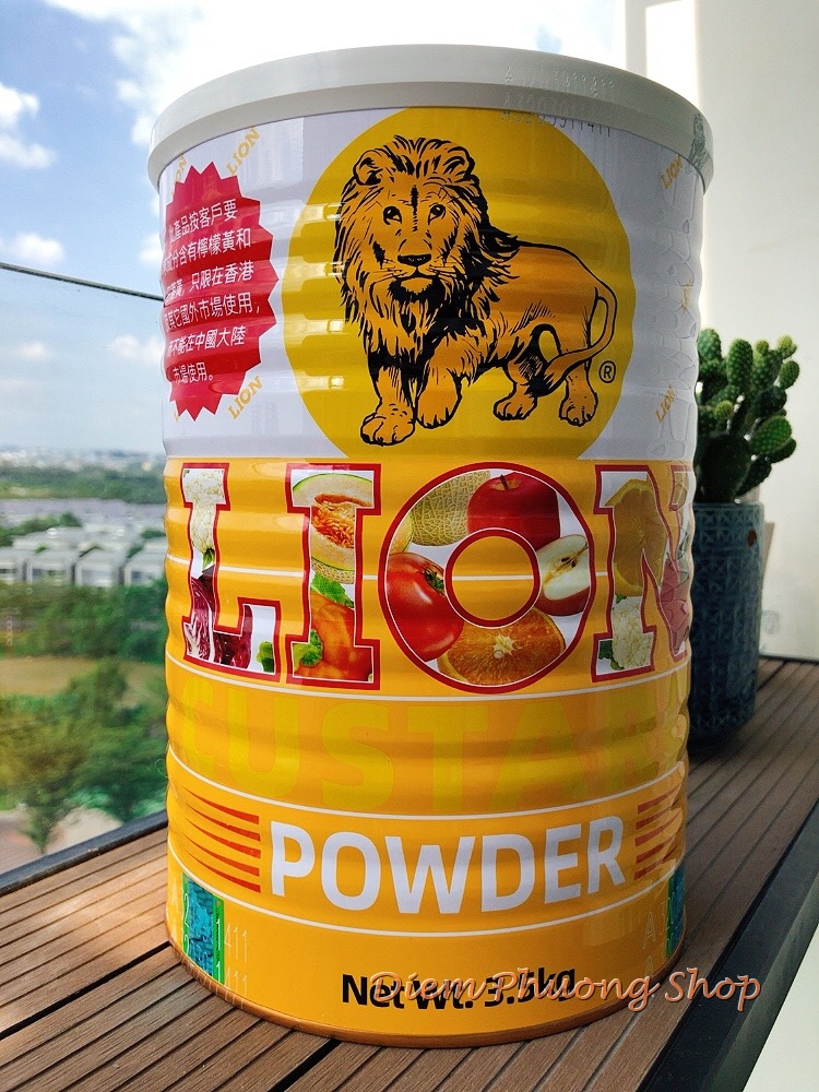 Bột Sư tử Lion Custard HongKong 200g (gói chiết)