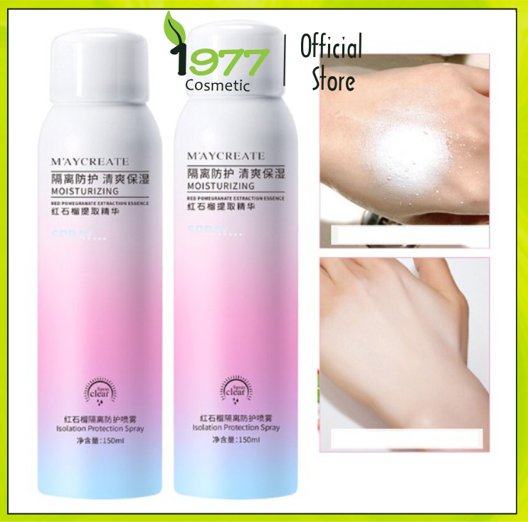 Xịt Chống Nắng Maycreate Trắng Da Chống Nước 150ml Hàng Nội Địa Trung