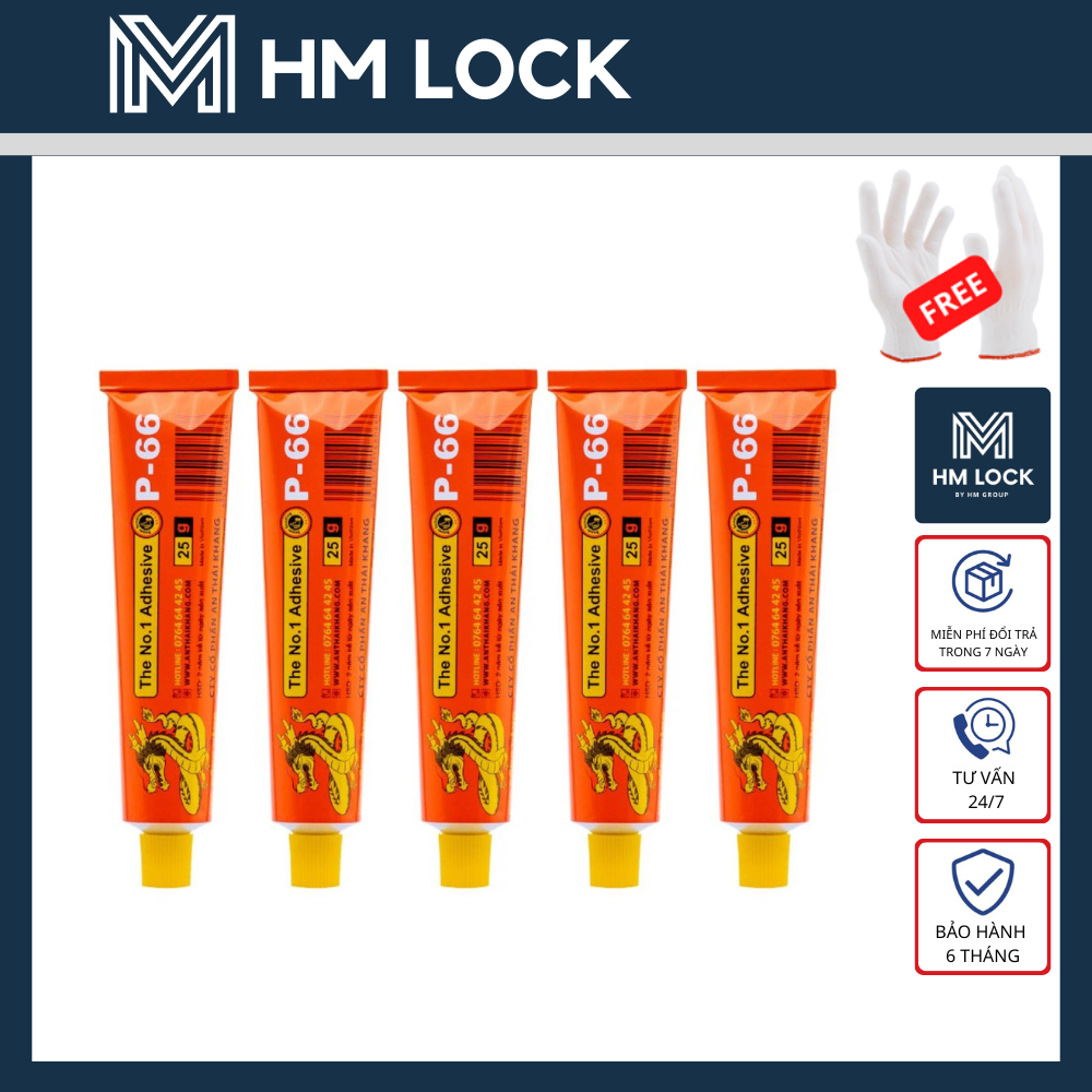 COMBO KEO DÁN RỒNG VÀNG 25G - P-66 - SIÊU DÍNH - HM LOCK