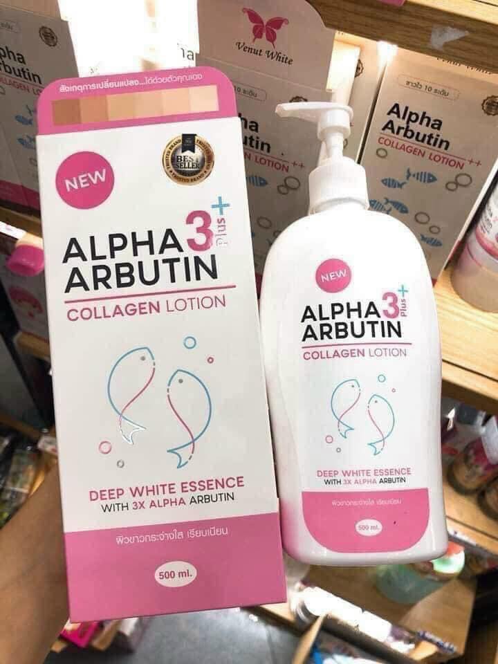 Sữa dưỡng thể trắng da Alpha Arbutin 500ml