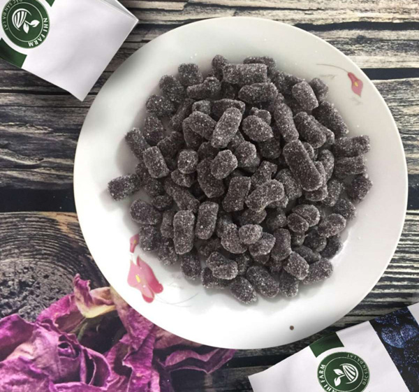 Hộp 500gr Kẹo Dẻo Dâu Tằm Thơm Ngon- Đặc Sản Đà Lạt