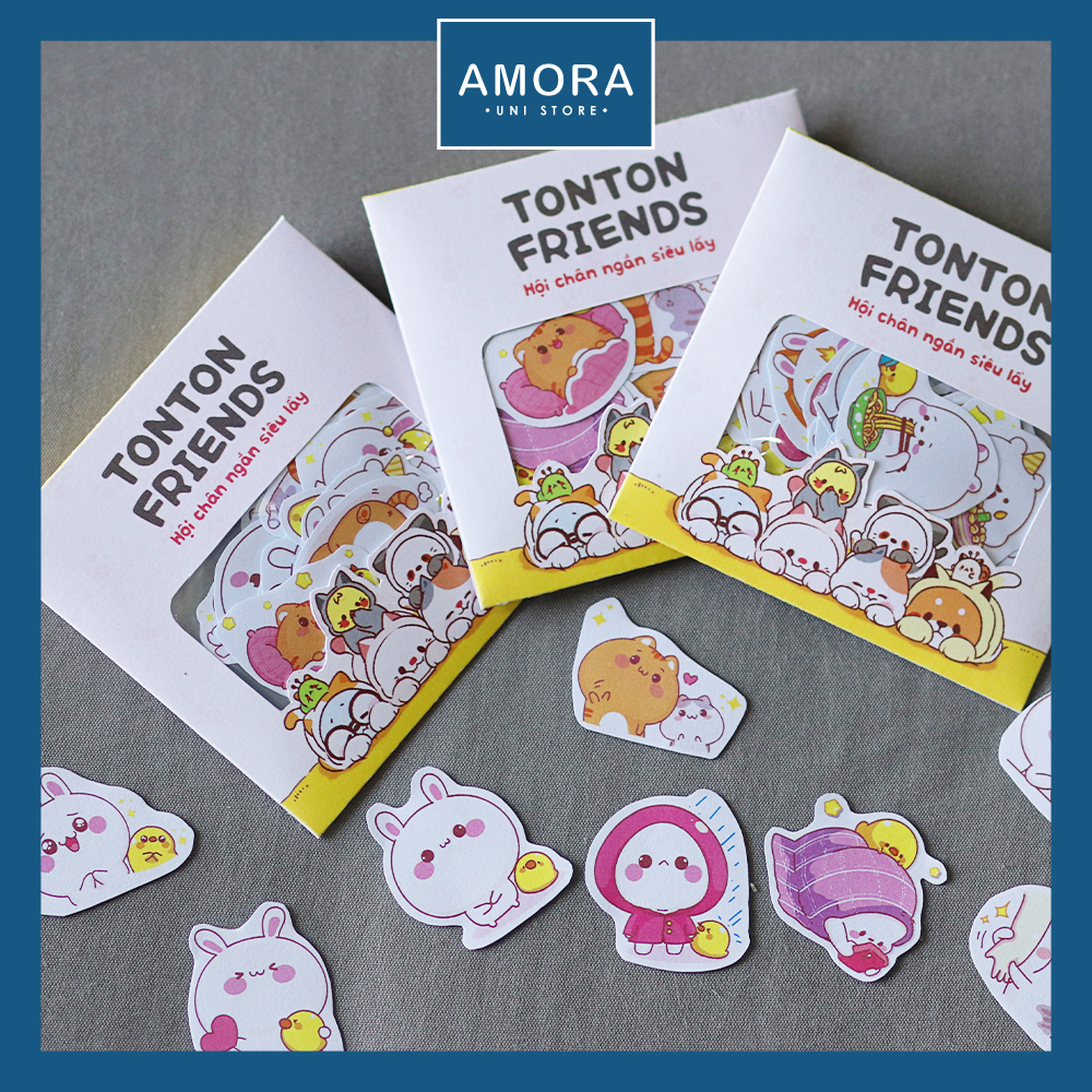 [HCM]SET 50 sticker TonTon Friend siêu dễ thương - Amora UNI