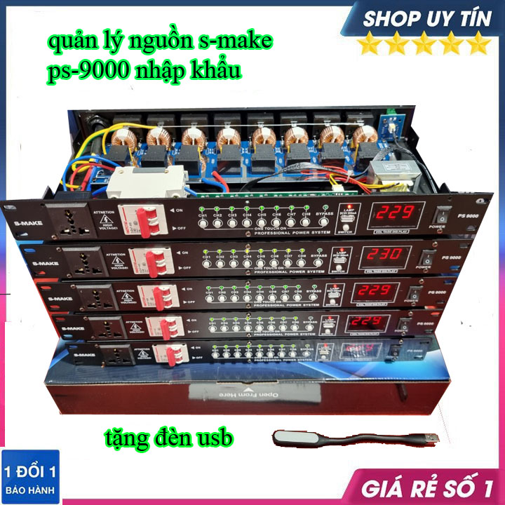 Lọc nguồn điện sạc,quản lý nguồn dbx,quản lý nguồn âm thanh dbx,quản lý nguồn cao cấp,quản lý nguồn điện S-make 9000 hàng nhập khẩu có lọc nguồn