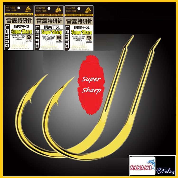 Lưỡi Câu Cá Mạ Vàng Super Sharp SLC-11 - Siêu Cứng Chuyên Câu Đài, Câu Đơn