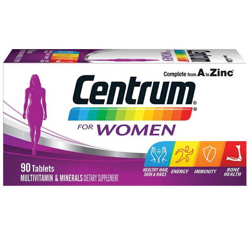 Vitamin tổng hợp Centrum for women cho phụ nữ dưới 50 tuổi, 90 viên