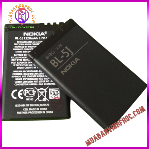 Pin nokia bl-5j,dung lượng 1320mah / bảo hành 12 tháng - mbvp.com