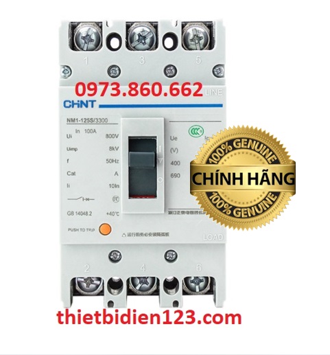 Aptomat 3P chint MCCB 200A - 630A