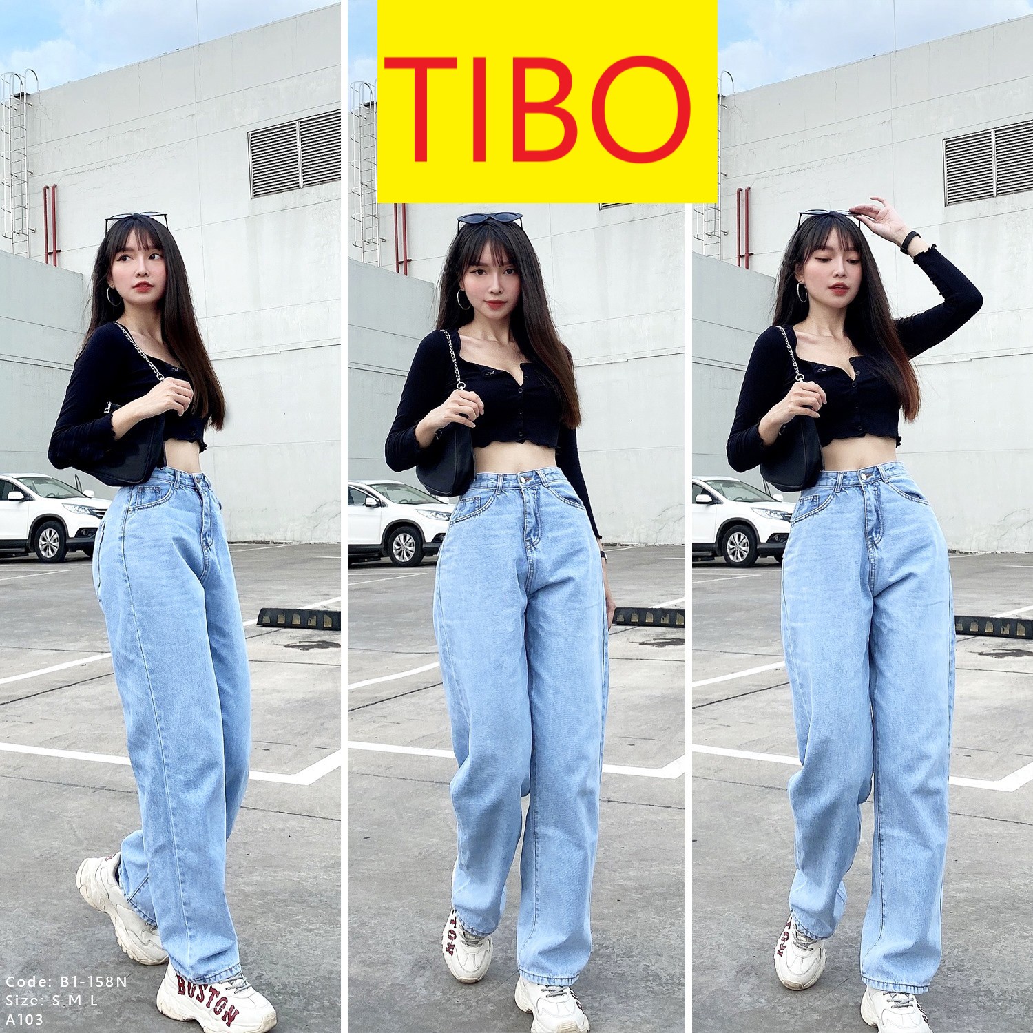 [ NY26 ] QUẦN JEAN ỐNG RỘNG NỮ LƯNG CAO FORM DÀI RỘNG ĐỦ MÀU XANH NHẠT, XANH ĐẬM CAO CẤP TIBO PHÁ CÁCH MỌI THỜI ĐẠI SIÊU TREND