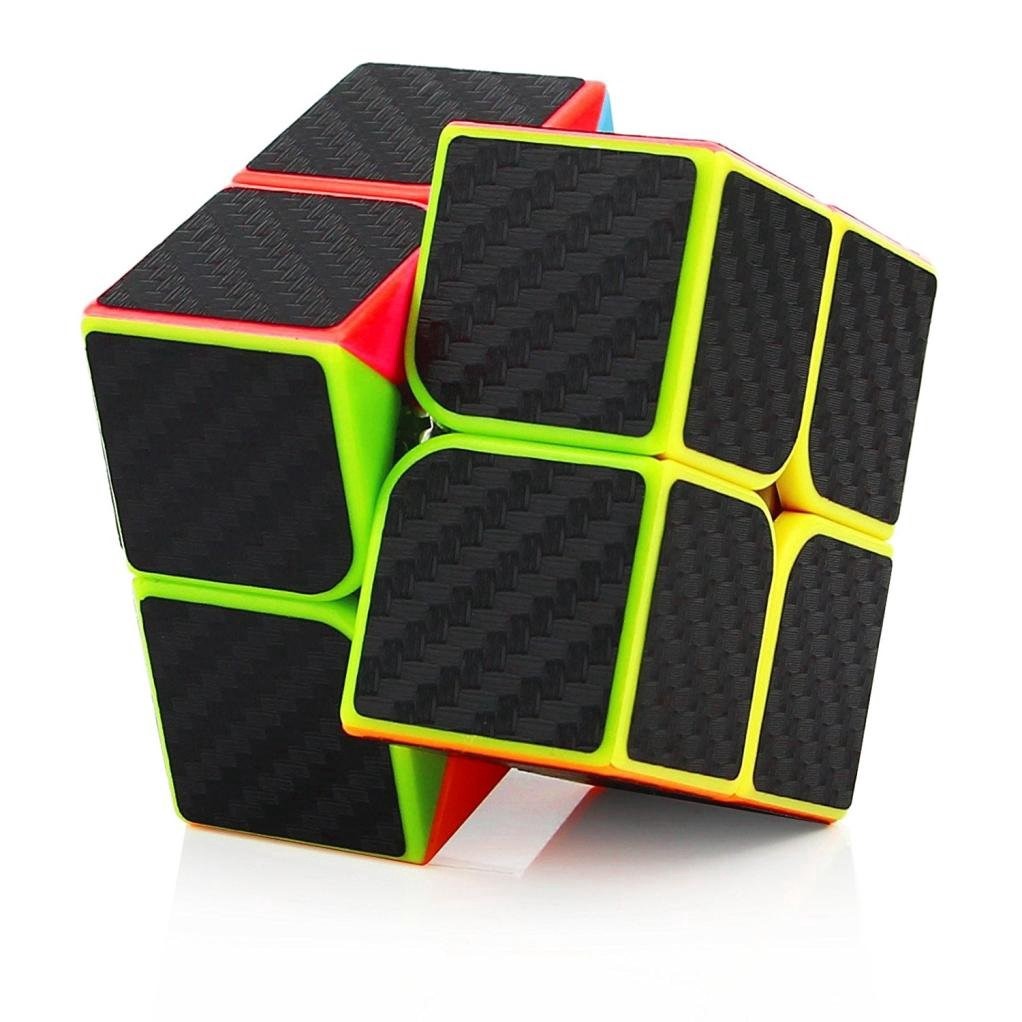 Rubik Carbon MoYu MeiLong 2x2, Rubik 2×2 tặng kèm chân đế Rubik MoYu