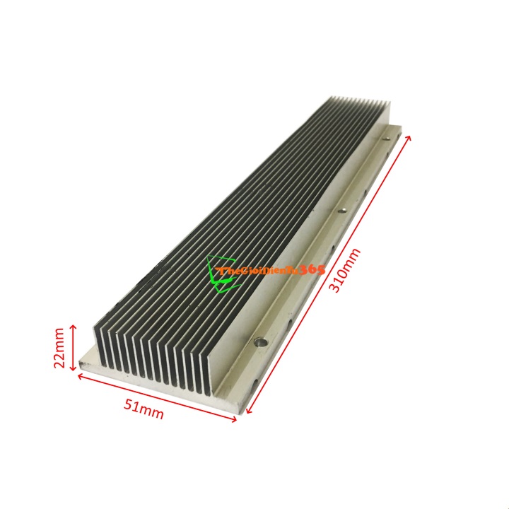 Tản nhiệt nhôm 15 cánh 310x61x22mm