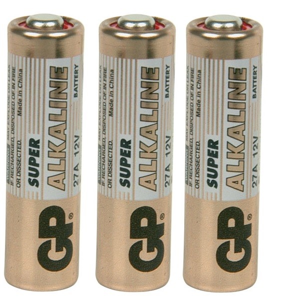 Bộ 3 Pin Cửa Cuốn máy chống trộm remote 12V GP High Voltage 27A 23A - Pin Cửa Cuốn máy chống trộm