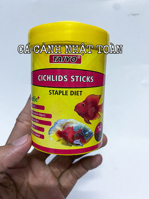"Hoàn tiền đến 10%" THỨC ĂN CHO CÁ HỒNG KÉT, TAI TƯỢNG CICHLIDS STICKS STAPLE DIET TAIYO 50G