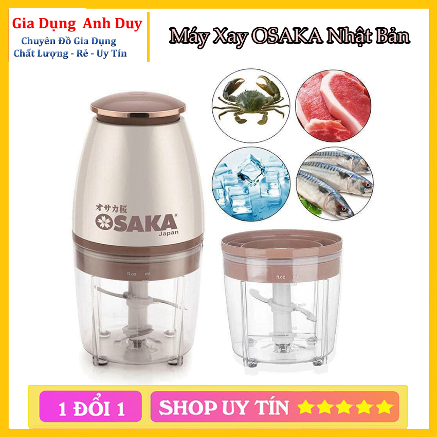 [HÀNG TỐT] Máy Xay Thịt  Đa Năng OSAKA Nhật Bản Xay Thịt - Xay Đá - Hoa Quả Siêu Nhanh, Máy Xay Sinh Tố Chế Biến Xay Nhuyễn Mọi Thứ Thật Dễ Dàng