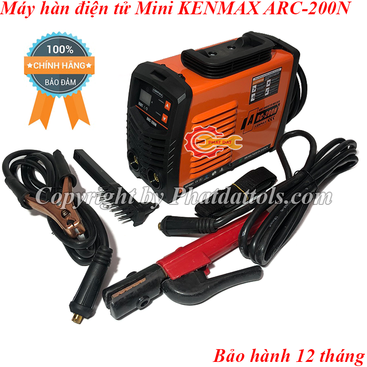 Máy hàn điện tử mini KENMAX ARC-200N-Công nghệ Nhật Bản--Bảo hành 12 tháng-Đầy đủ phụ kiện
