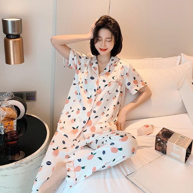 [Big Sale] 🌱Bộ Lụa Mặc Nhà ☘️Đồ Ngủ Pijama Lụa Cao Cấp Siêu Mát Mềm Mịn Không Nhăn Không Rút Chỉ - ELSA