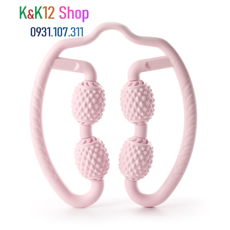 [HCM]Con lăn Yoga Massage cơ bắp tay / bắp chân giãn cơ tập Yoga tiện lợi - Dụng cụ mát xa cao cấp nhựa PP an toàn.