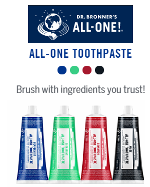 Kem đánh răng 70% hữu cơ dr-bronner's all-one-toothpaste
