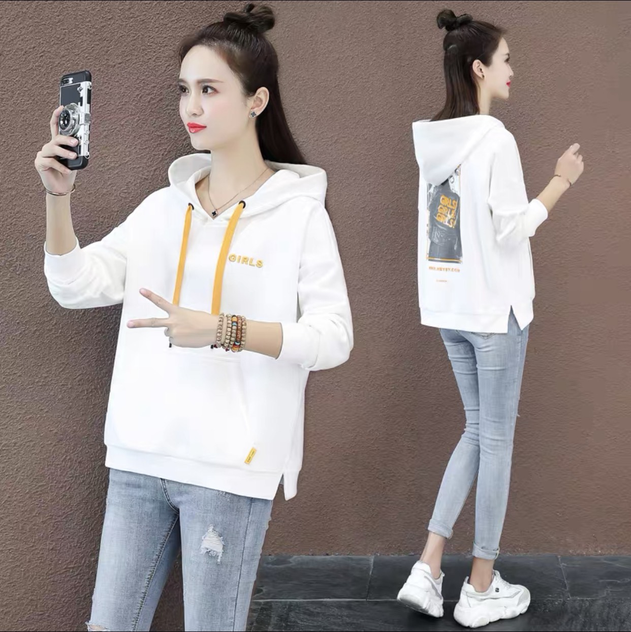Áo hoodie nữ phong cách cực đẹp thiết kế nhẹ nhàng duyên của phái đẹp