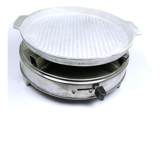 Combo bếp cồn inox - chảo nướng gang