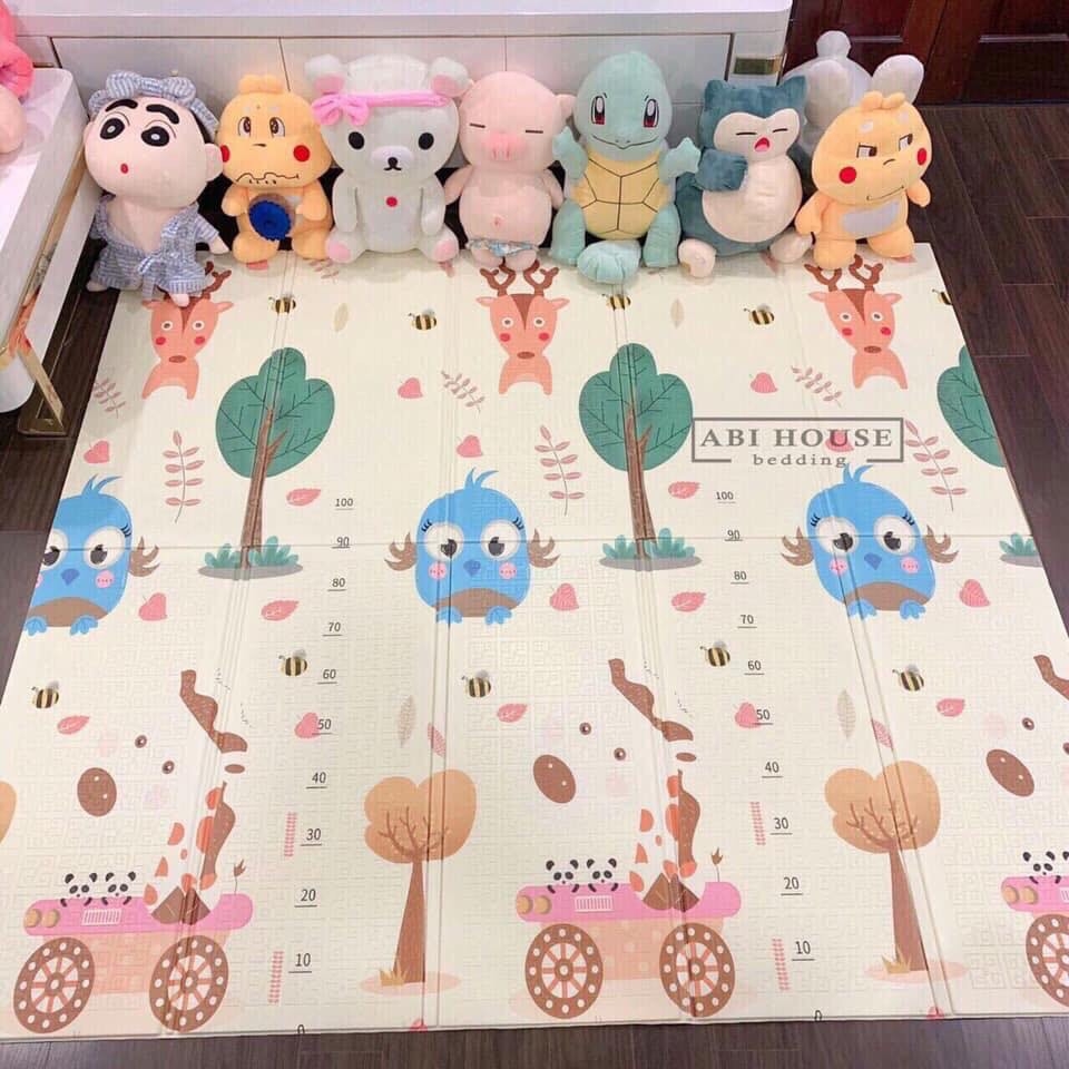 [CHỌN MẪU] Thảm Trải Sàn Xốp XPE Cho Bé, Chiếu Xốp Gấp Gọn 2 Mặt Phủ Silicone Chống Thấm Gấp gọn