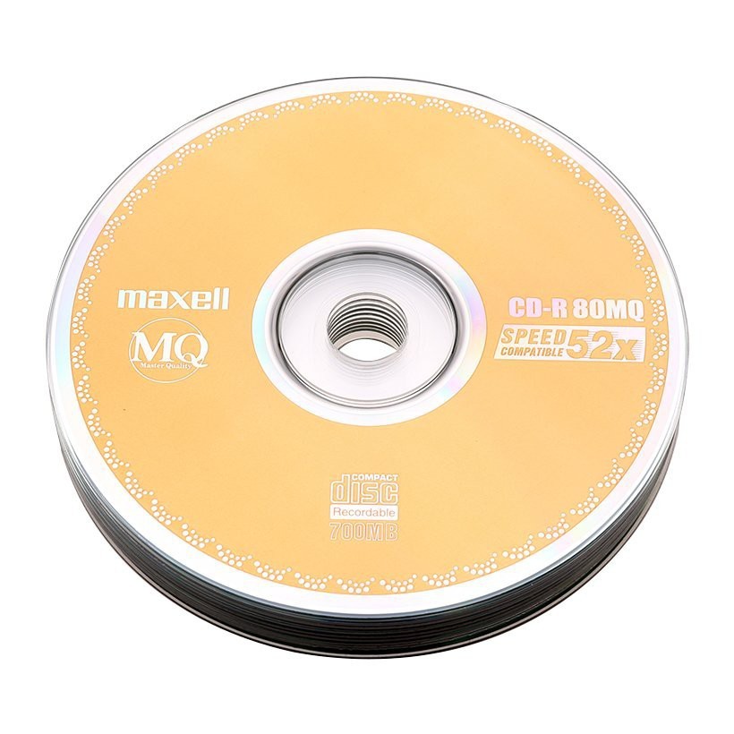 Đĩa trắng cd-r maxell 700mb hộp 10 cái