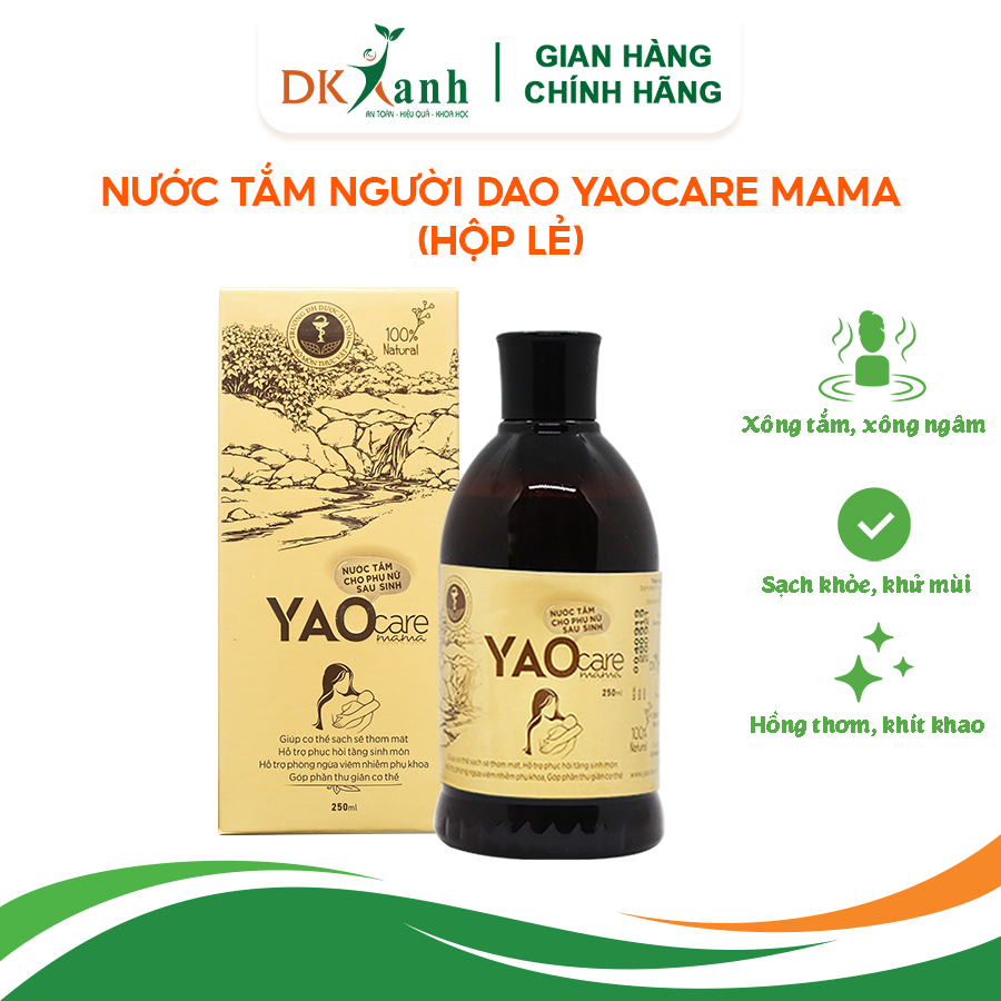 Xông ngâm vùng kín sau sinh Yaocare mama 250ml - DK Pharma